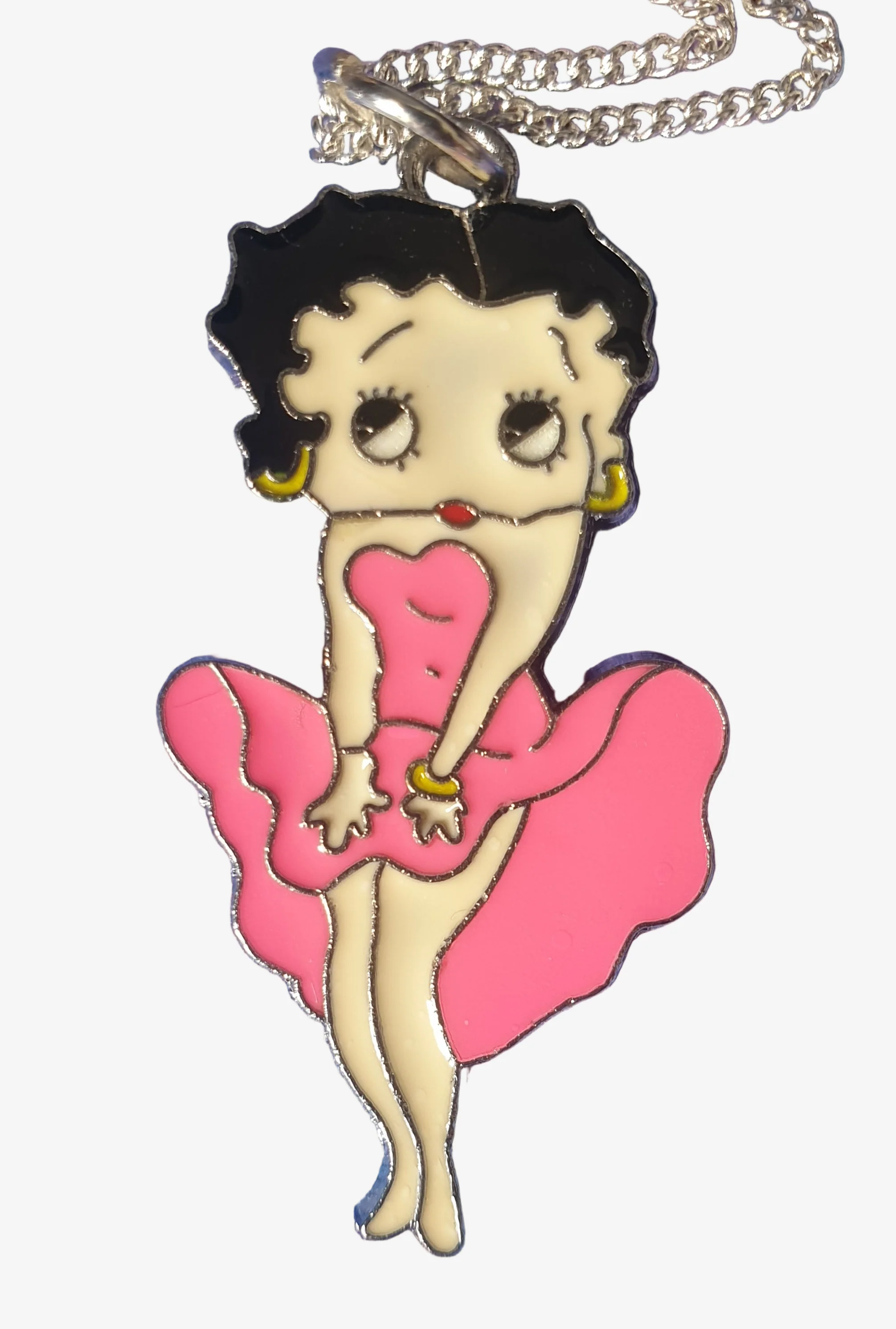 Betty Boop Enamel Necklace