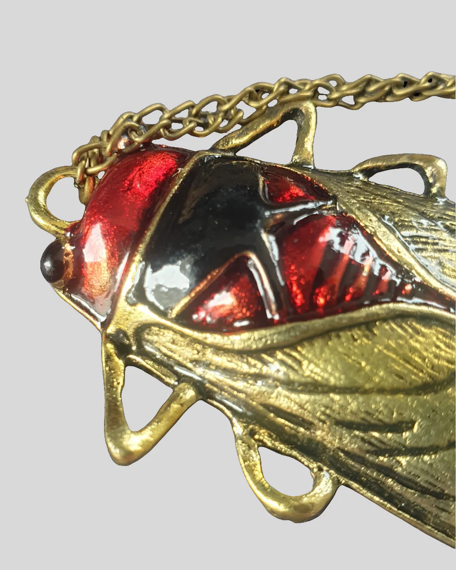 Big Cicada Bug Necklace - Image 4
