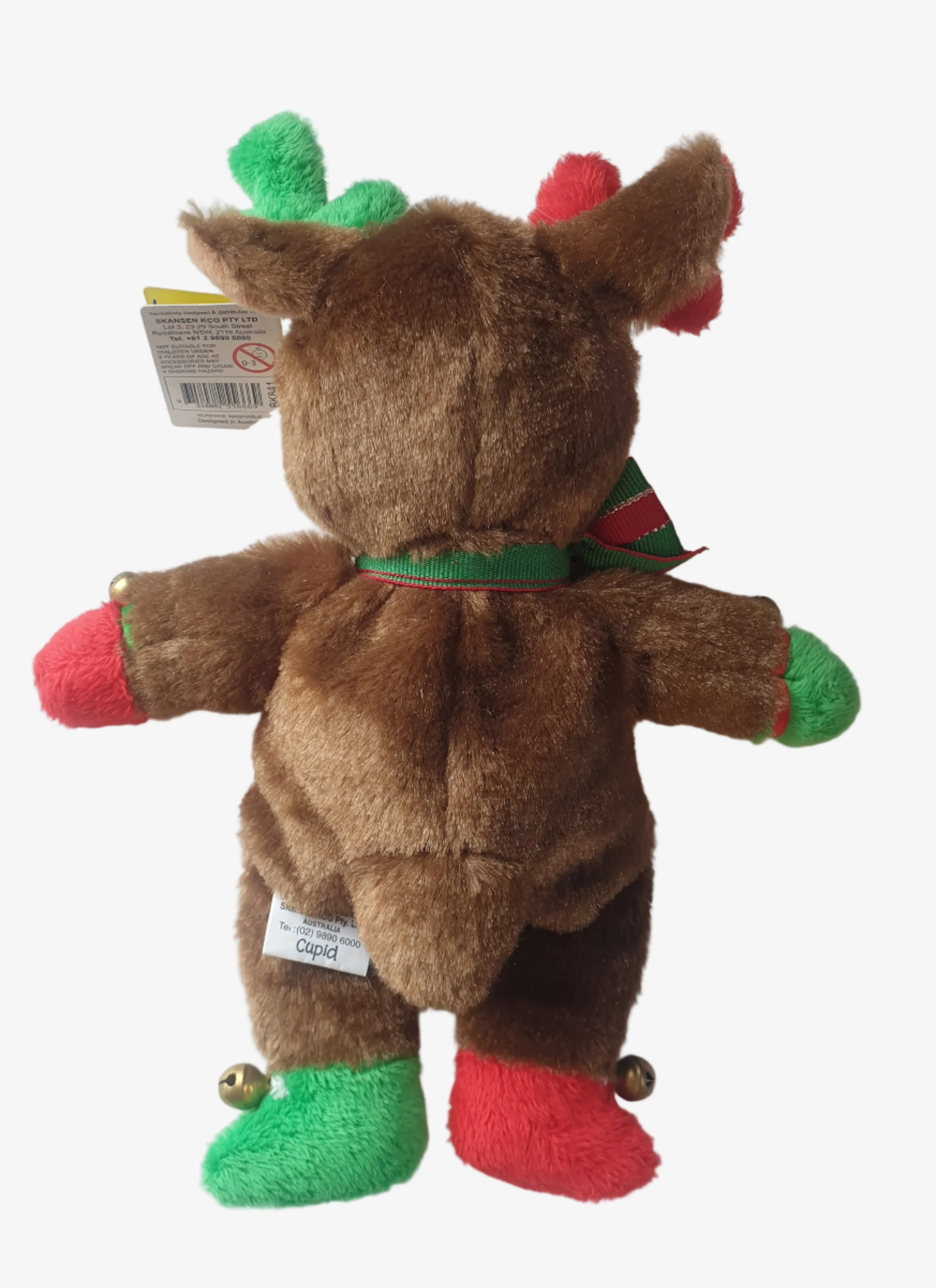 BK Beanie Kids Bear - Cupid the Reindeer Bear (2010) - Image 3