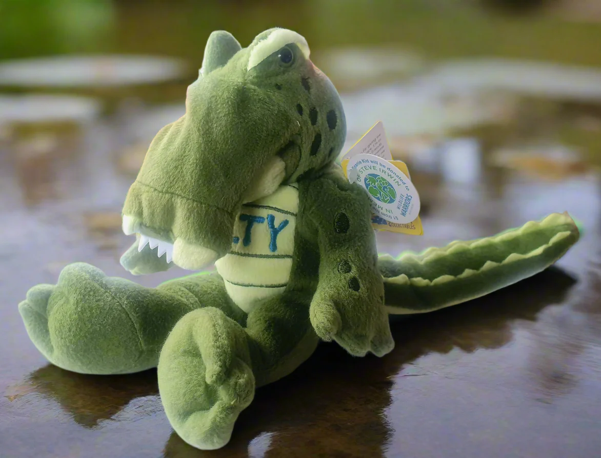 BK Beanie Kids Bear - Salty the Crocodile Bear (2002) - Image 2