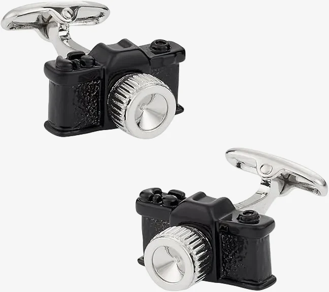 Black Camera Cufflinks