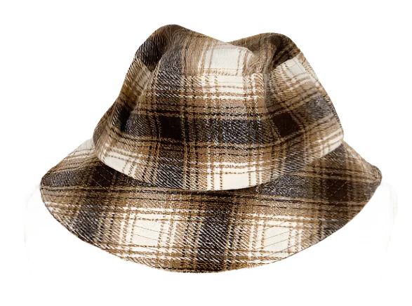Brown Plaid Bucket Hat (BNWT)