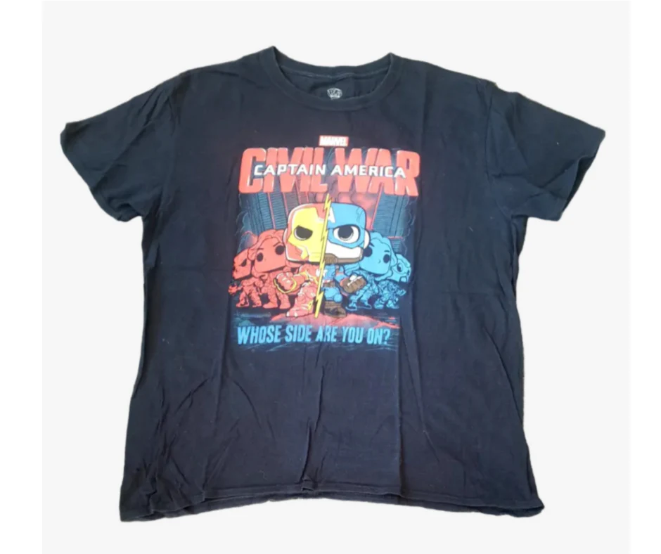Captain America Civil War Funko Pop T-Shirt (Large) - Image 3