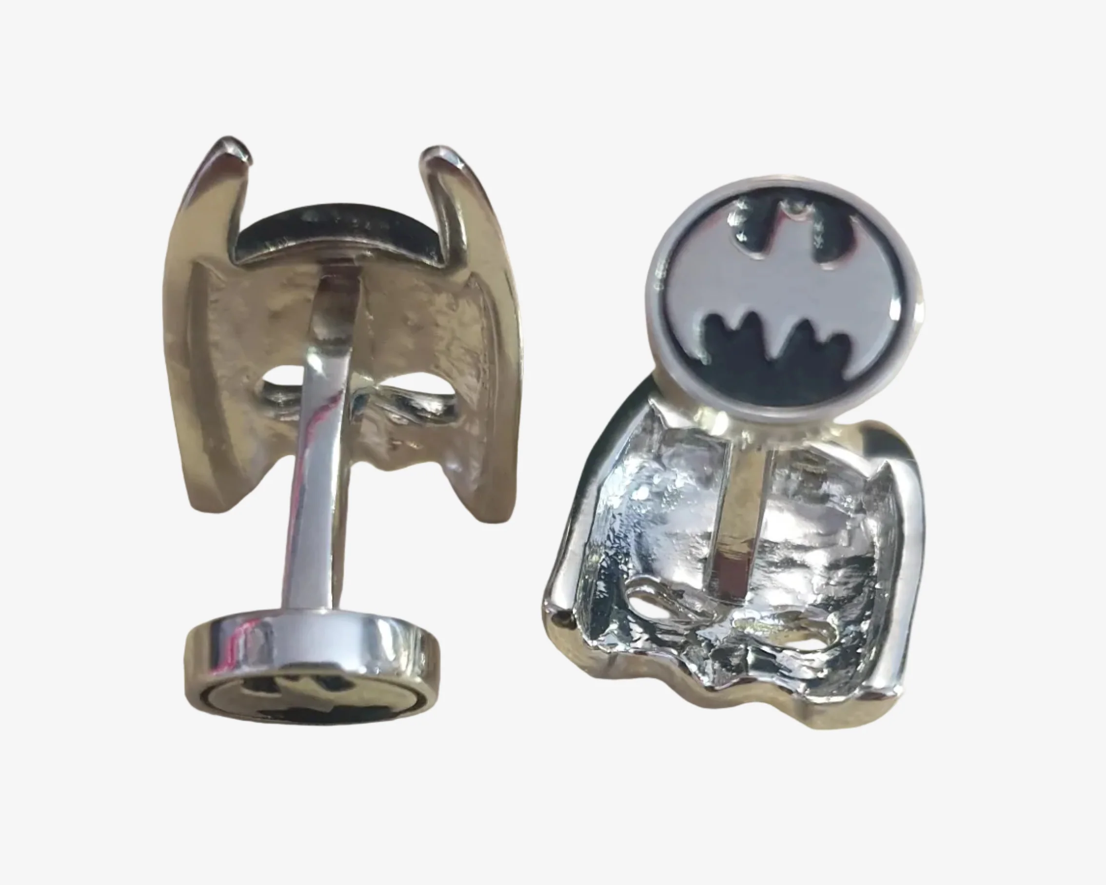 Cufflinks - DC Batman Silver Half Mask - Image 2