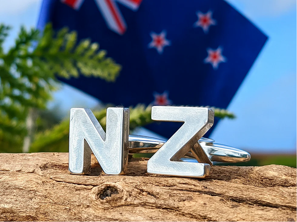 Cufflinks - NZ Silver Letters - Image 2