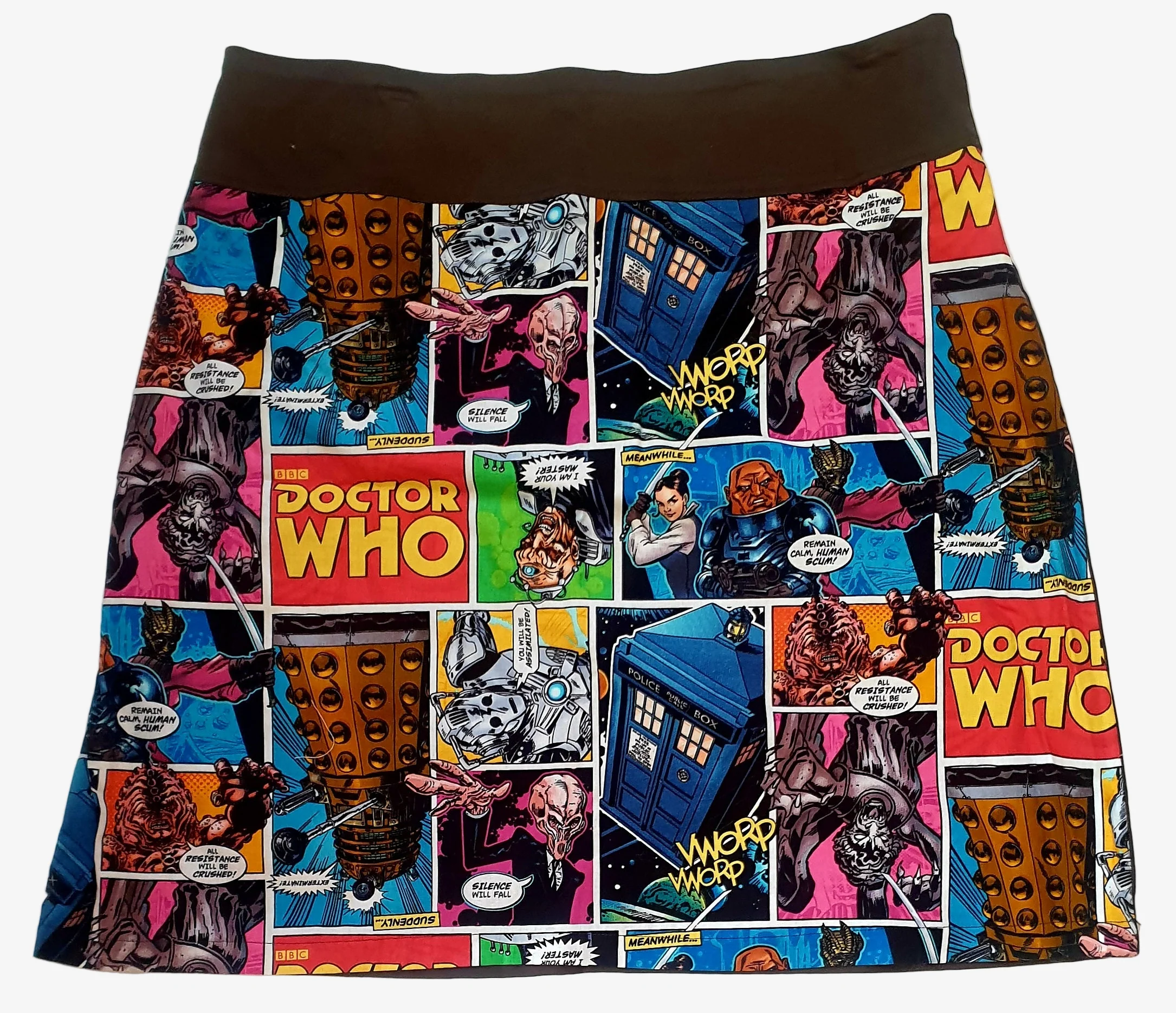 Doctor Who Comics Skirt - Planet Retro Original (2XL) - Image 3