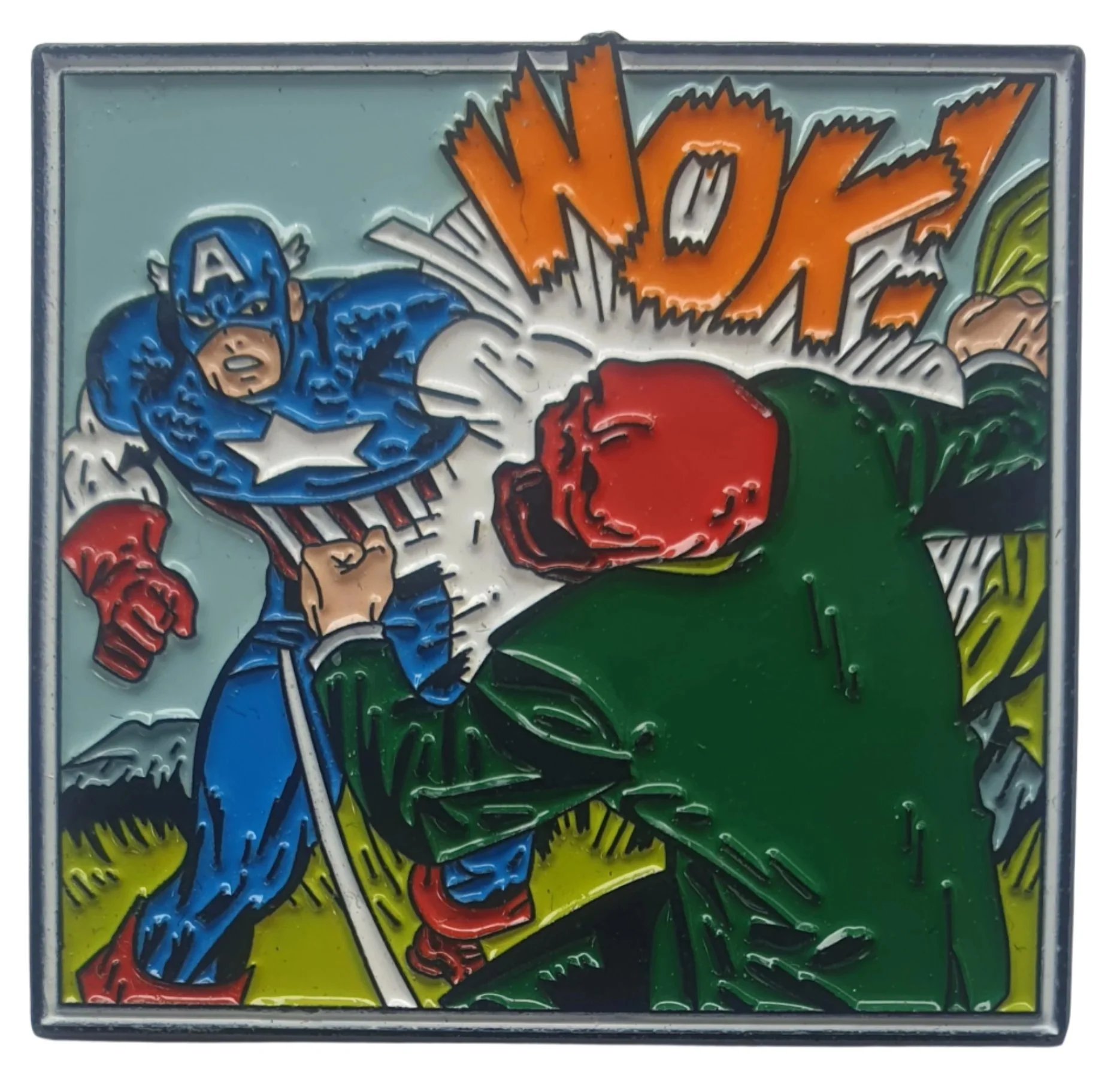 Enamel Pin / Brooch - Retro Captain America - WOK!