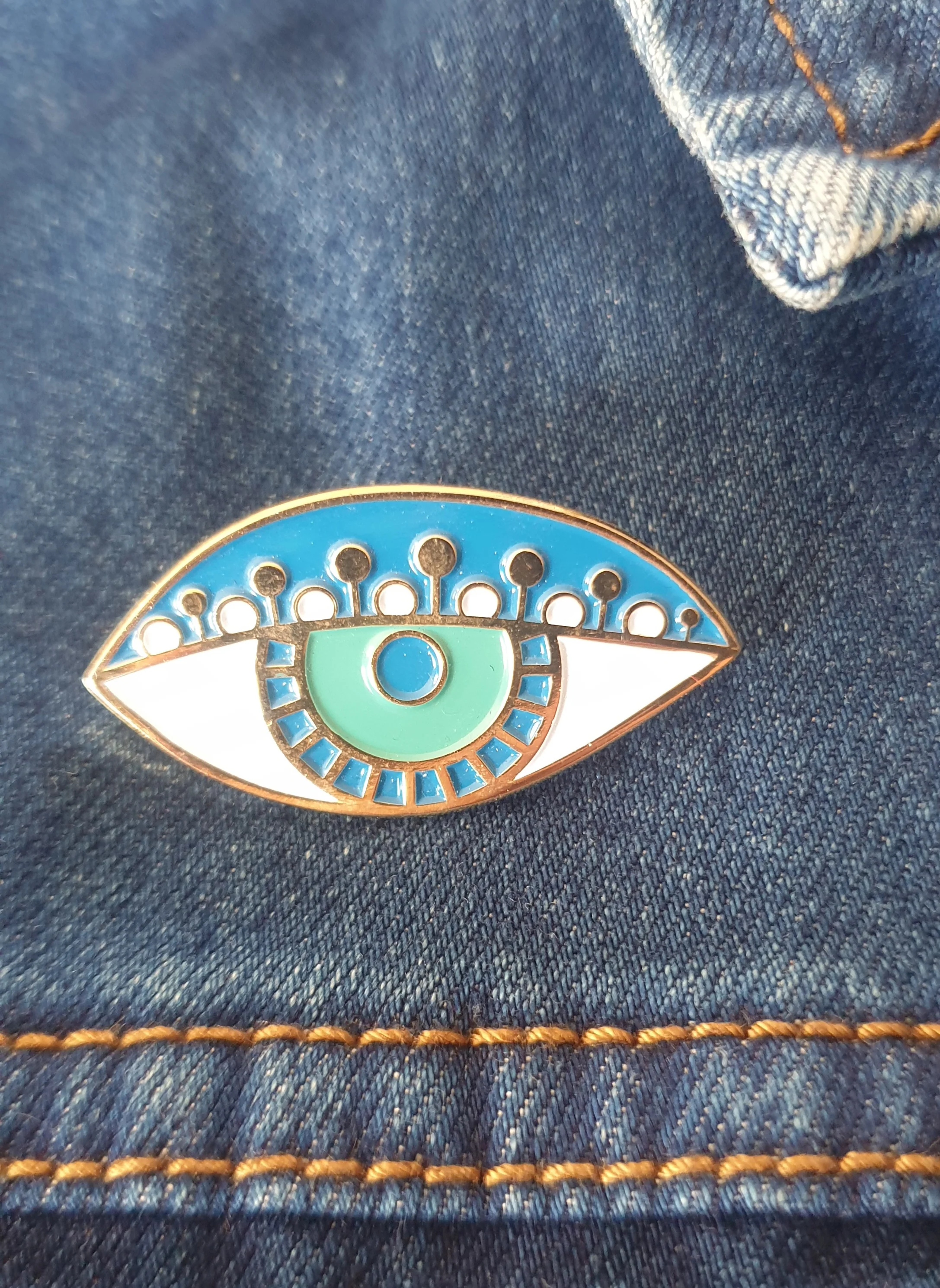 Eye Danica Studio Enamelled Brooch / Pin - Image 2