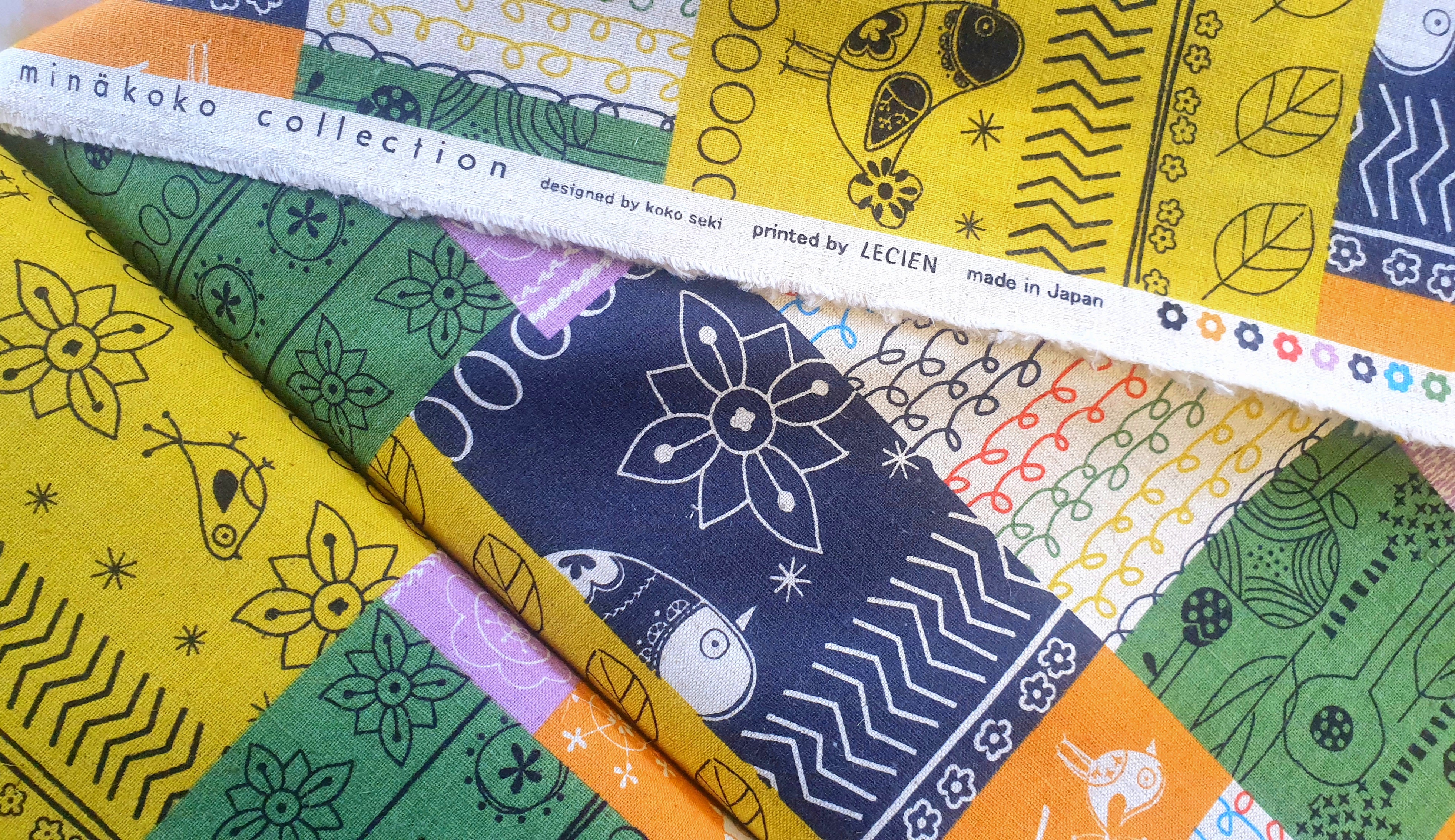 Fabric - Minakoko Birds Folk Art (Japan) - Image 5