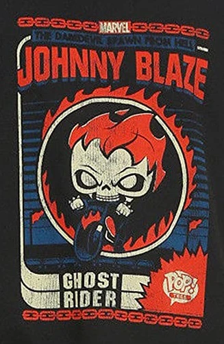 Funko Pop! T-Shirt Johnny Blaze Ghost Rider (Large) - Image 2