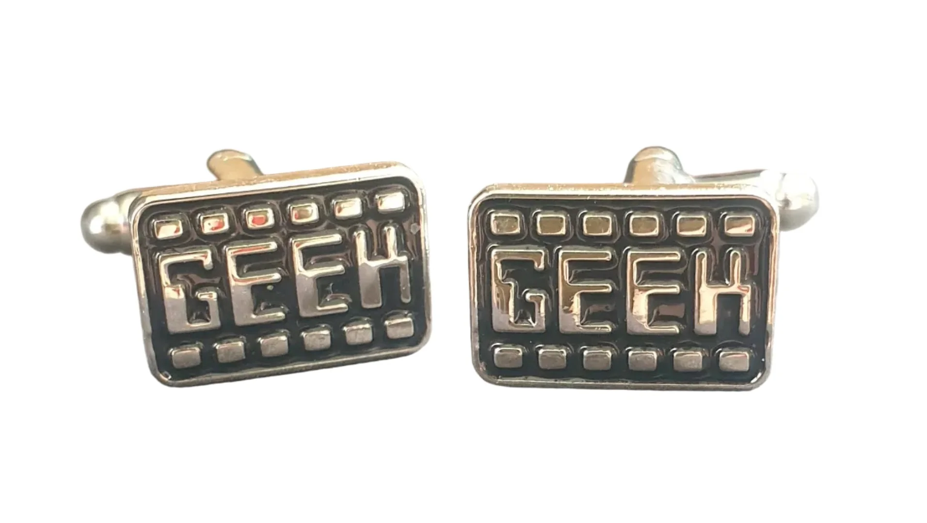 GEEK Enamelled Cufflinks