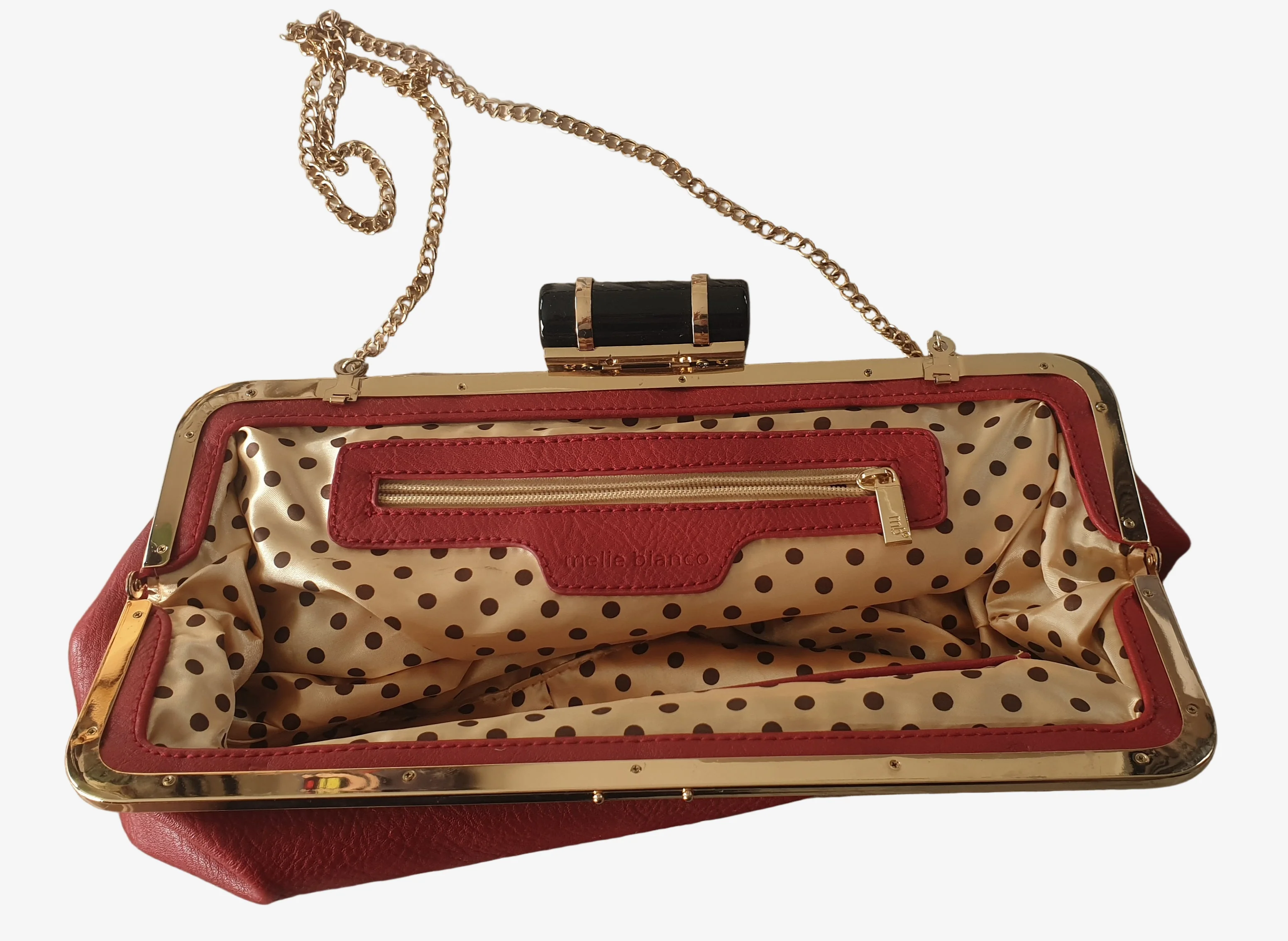 Glam Red Melie Bianco Vegan Handbag - Image 4