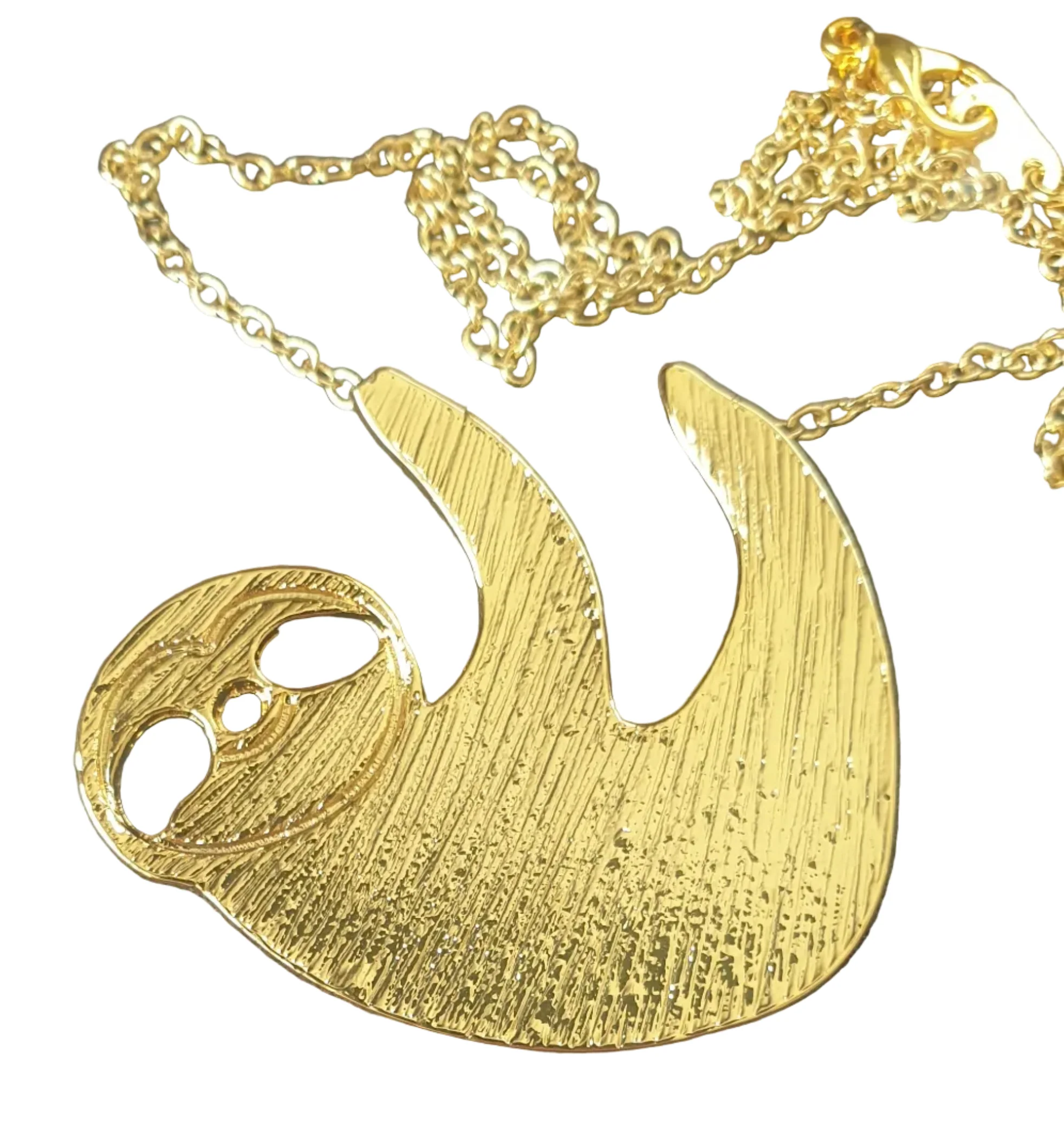 Golden Sloth Necklace