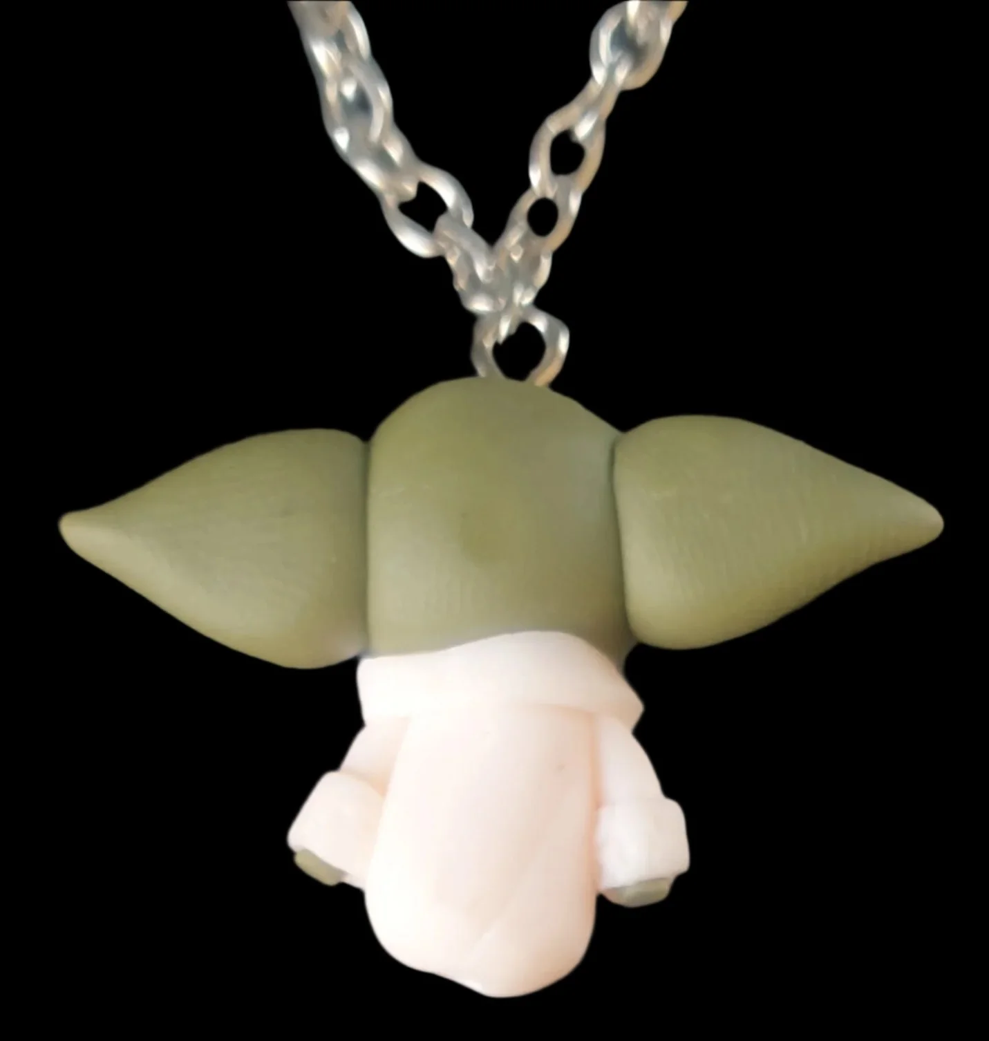 Grogu / The Child Polymer Clay Necklace - Image 3