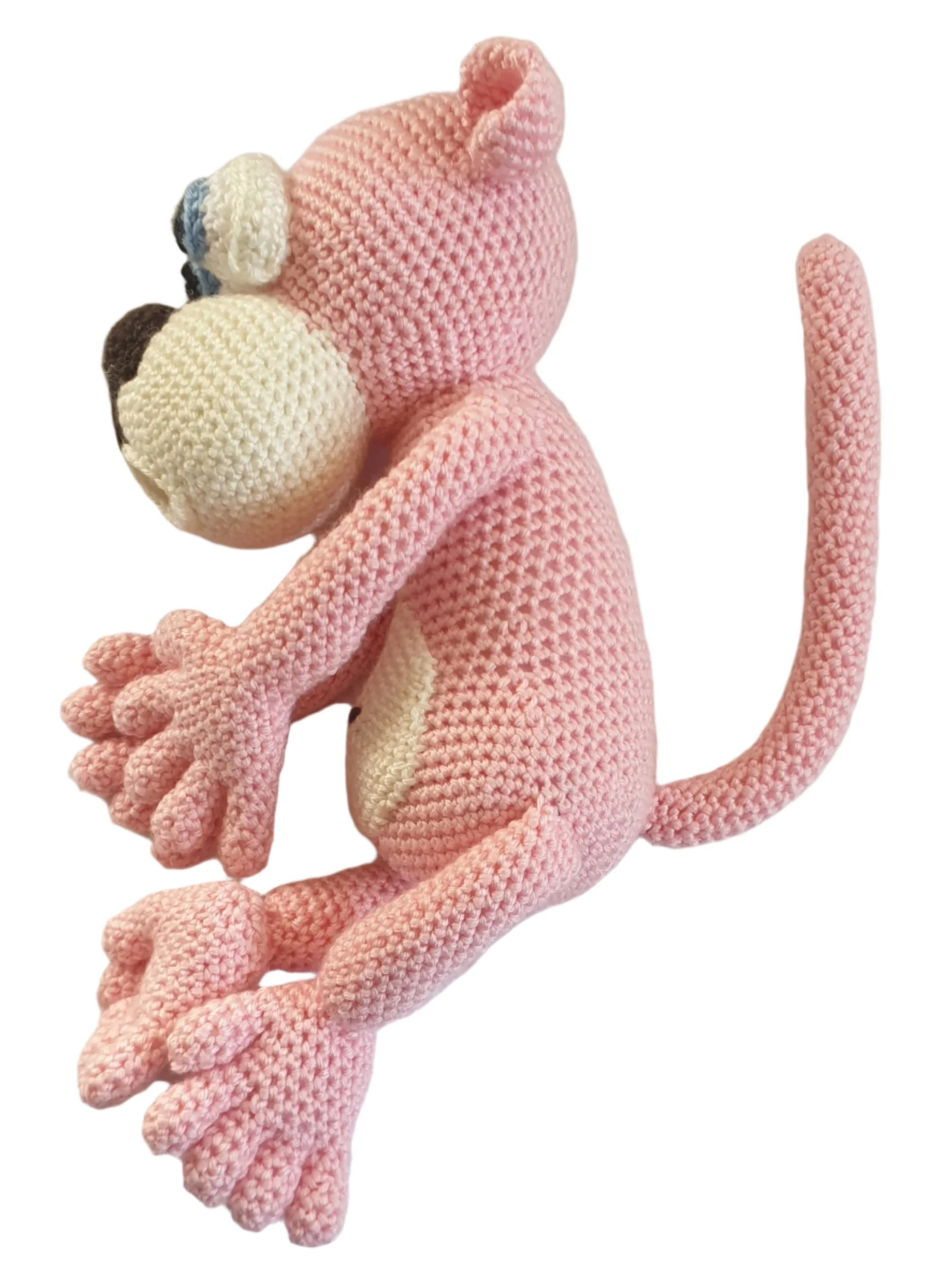 Hand Made Pink Panther Plush Toy 32cm - Image 3