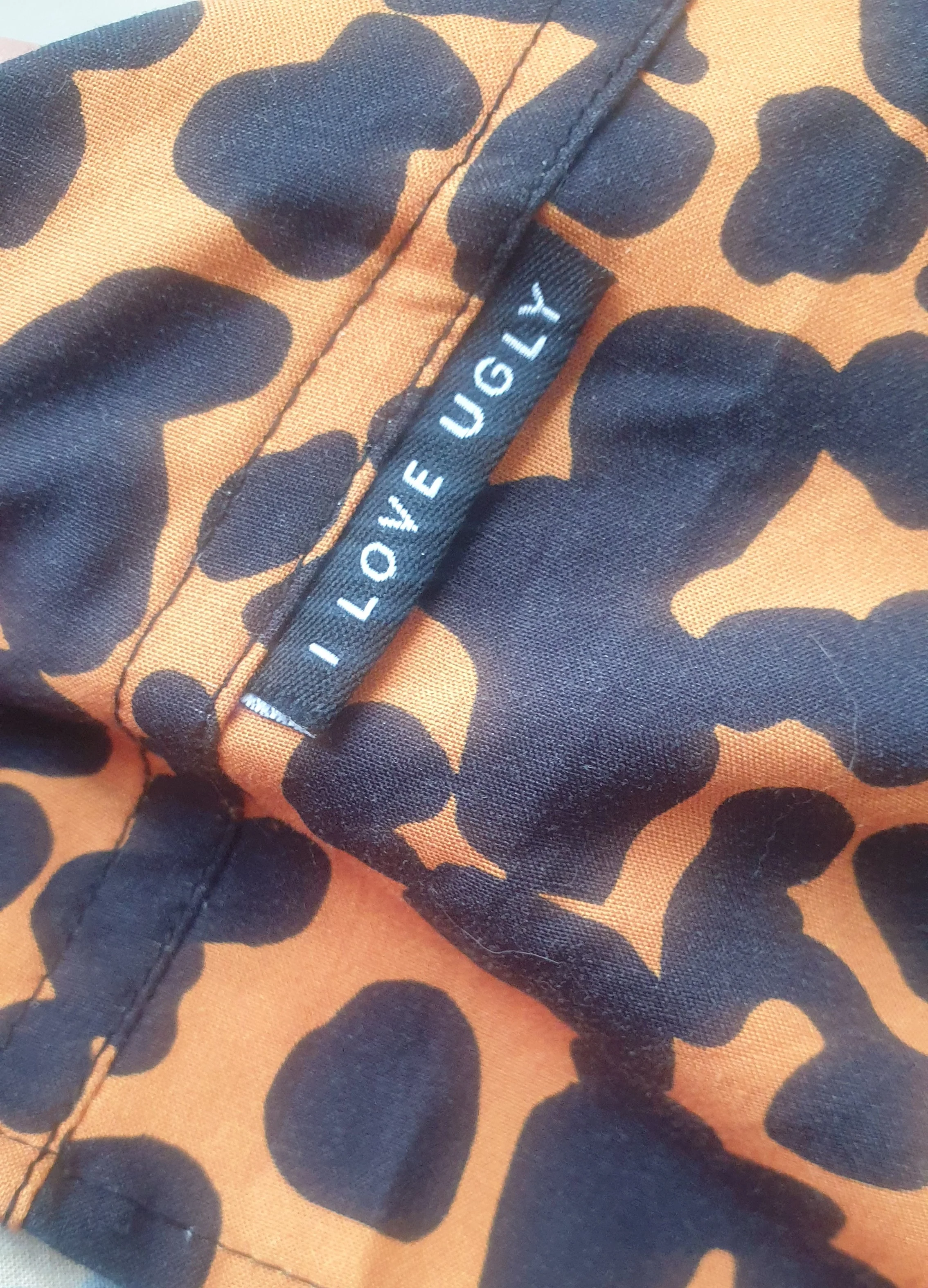 I Love Ugly Men's Leopard Shirt (Small) - Image 8