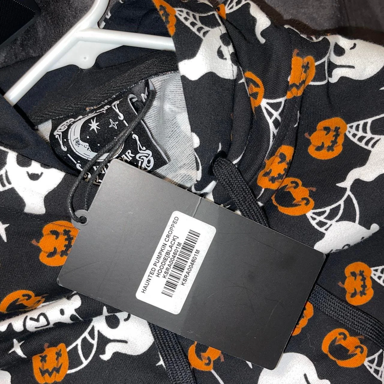 Killstar Haunted Pumpkin Cropped Hoodie (XL / 16-18) - Image 5