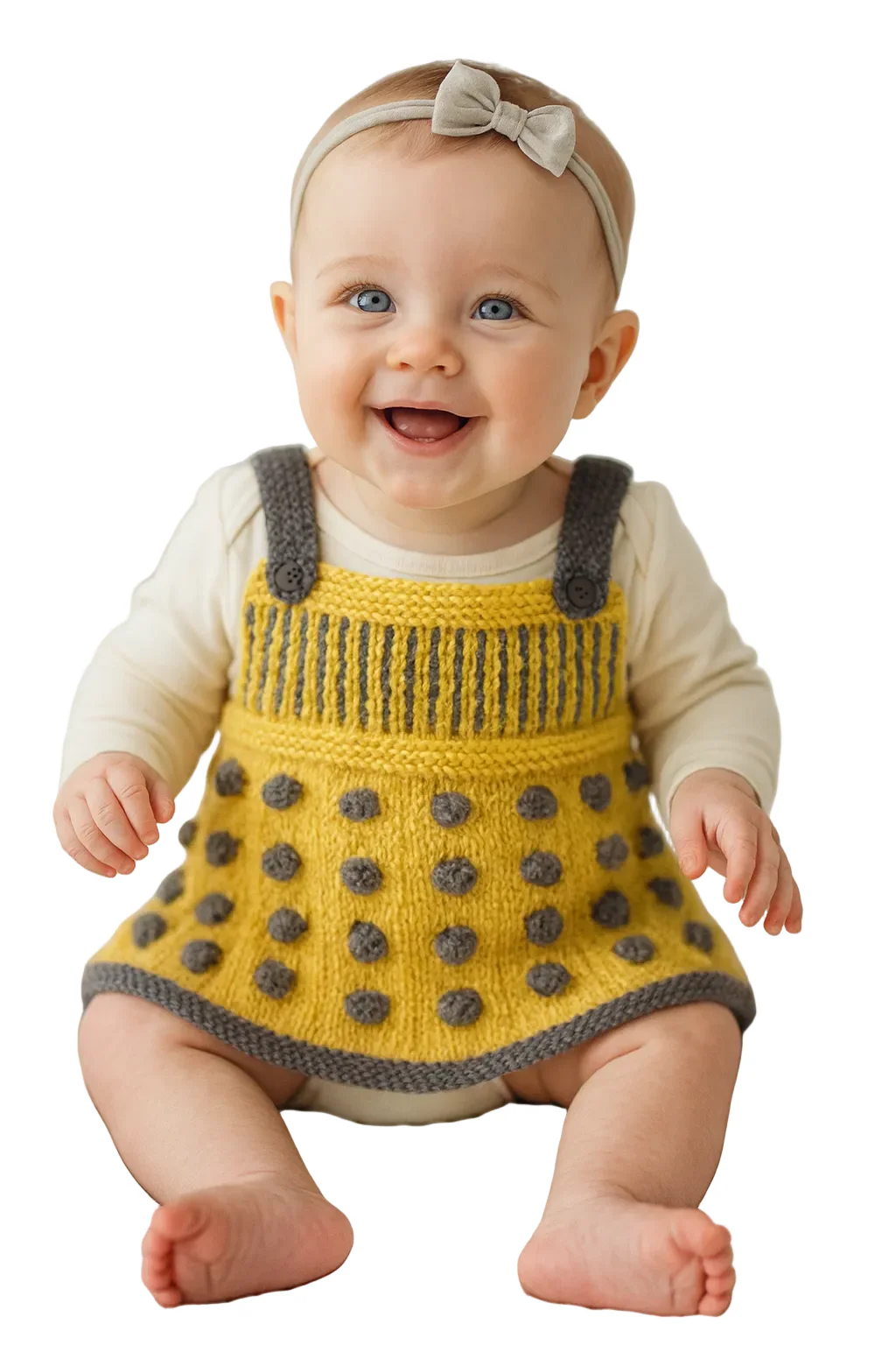 Knitted Dalek Baby Outfit