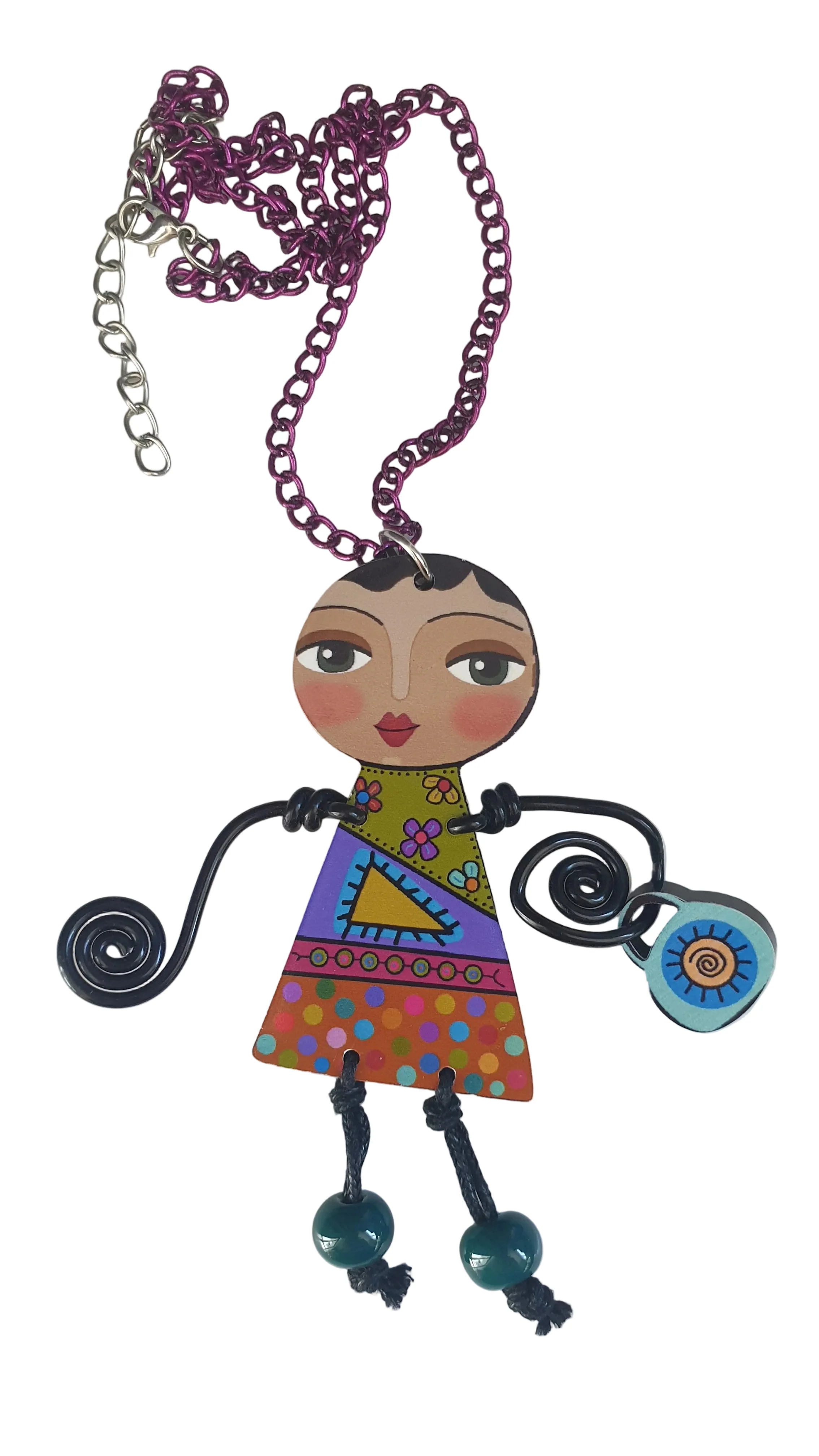 Lady Pendant Necklace – Reversible Design - Image 3