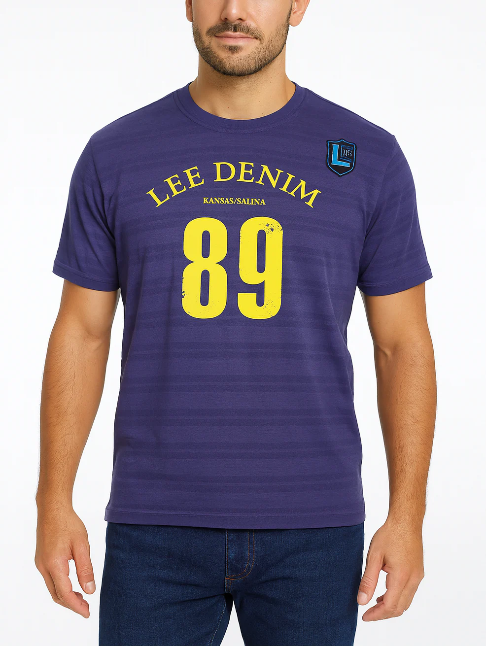 Lee Purple Muscle Fit T-Shirt (XL)
