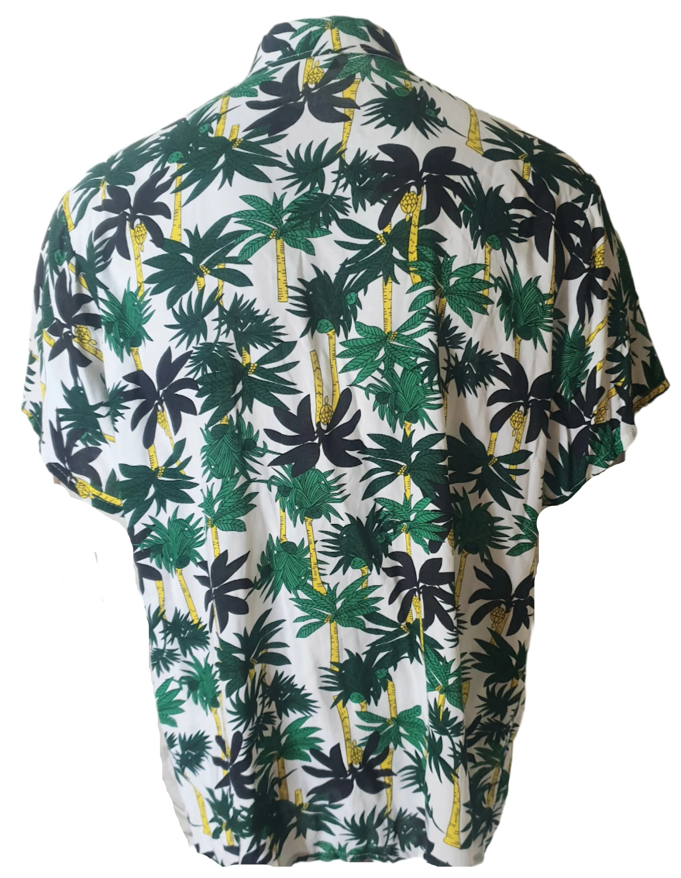 Mens Hawaiian Polynesian Palms Shirt (Large) - Image 3