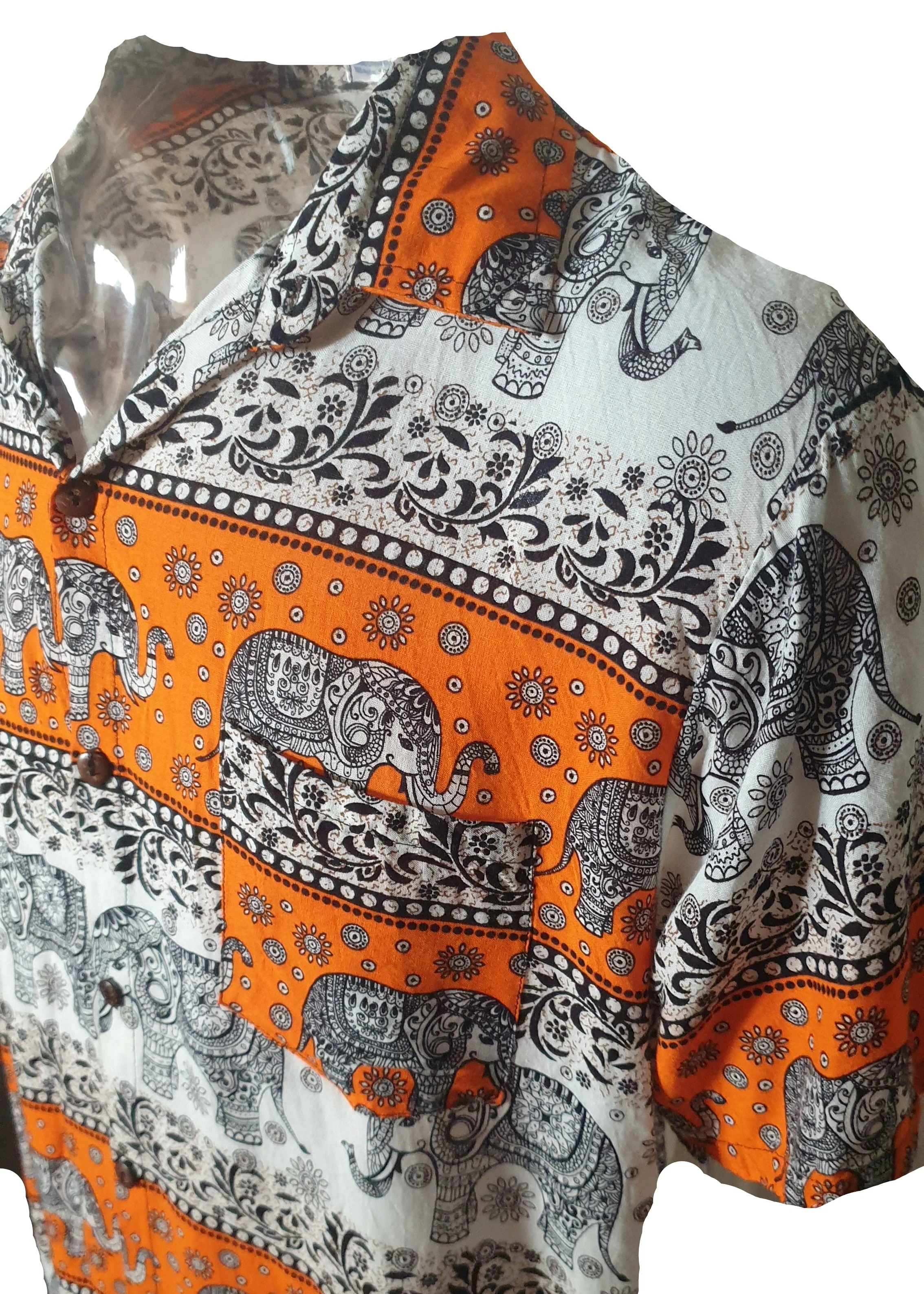 Men's Thai Elephants Vintage Shirt (XL) - Image 3