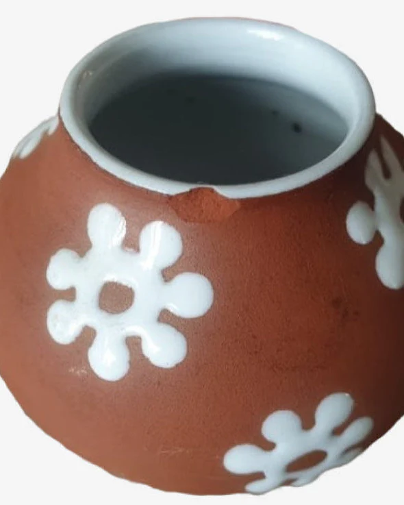 Mid-Century Danish Lüthen Keramik Terracotta Vase Trio (1960s) - Image 4