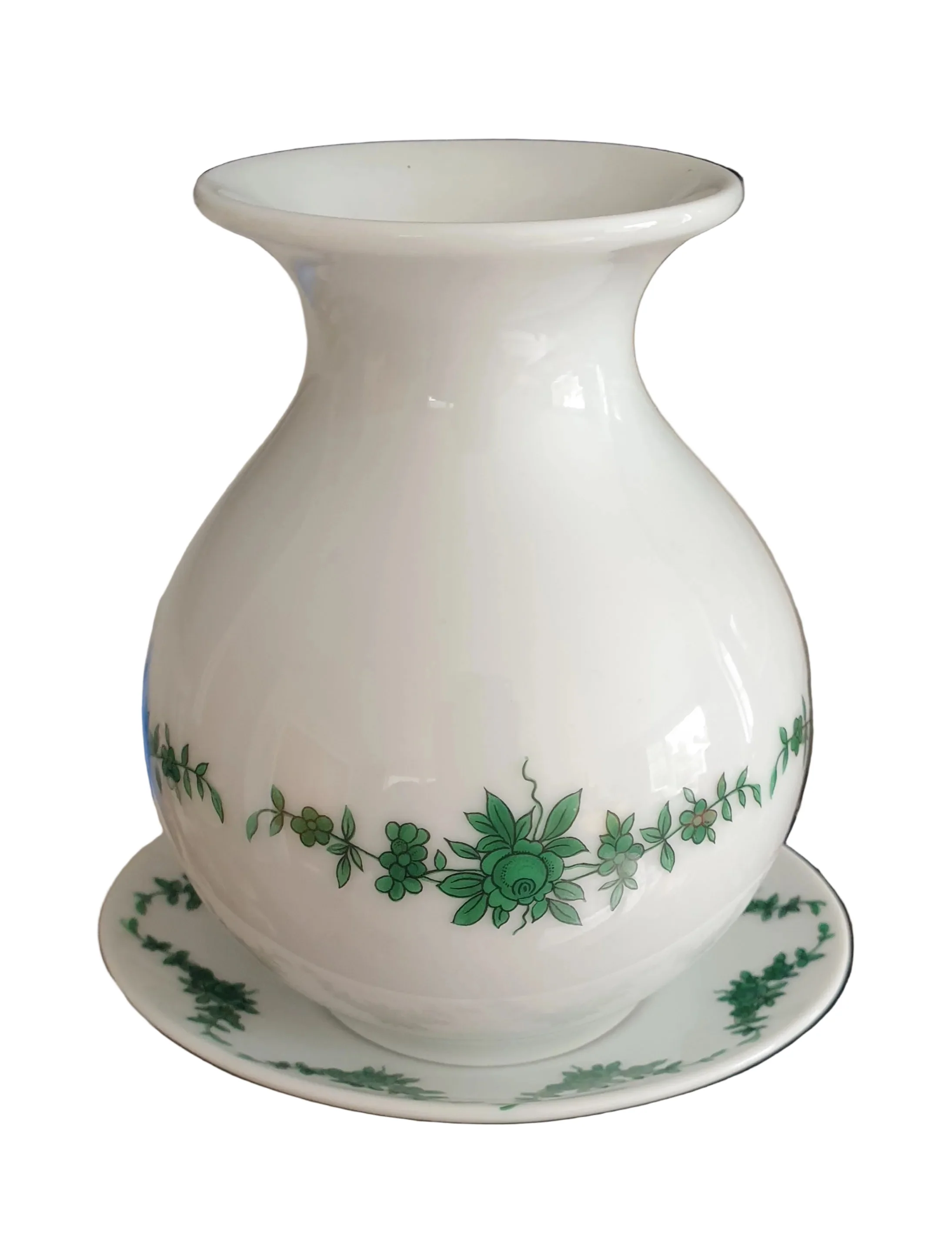 Mid-Century German Porcelain Mini Vase & Dish Set – Fürstenberg, 1950s - Image 3