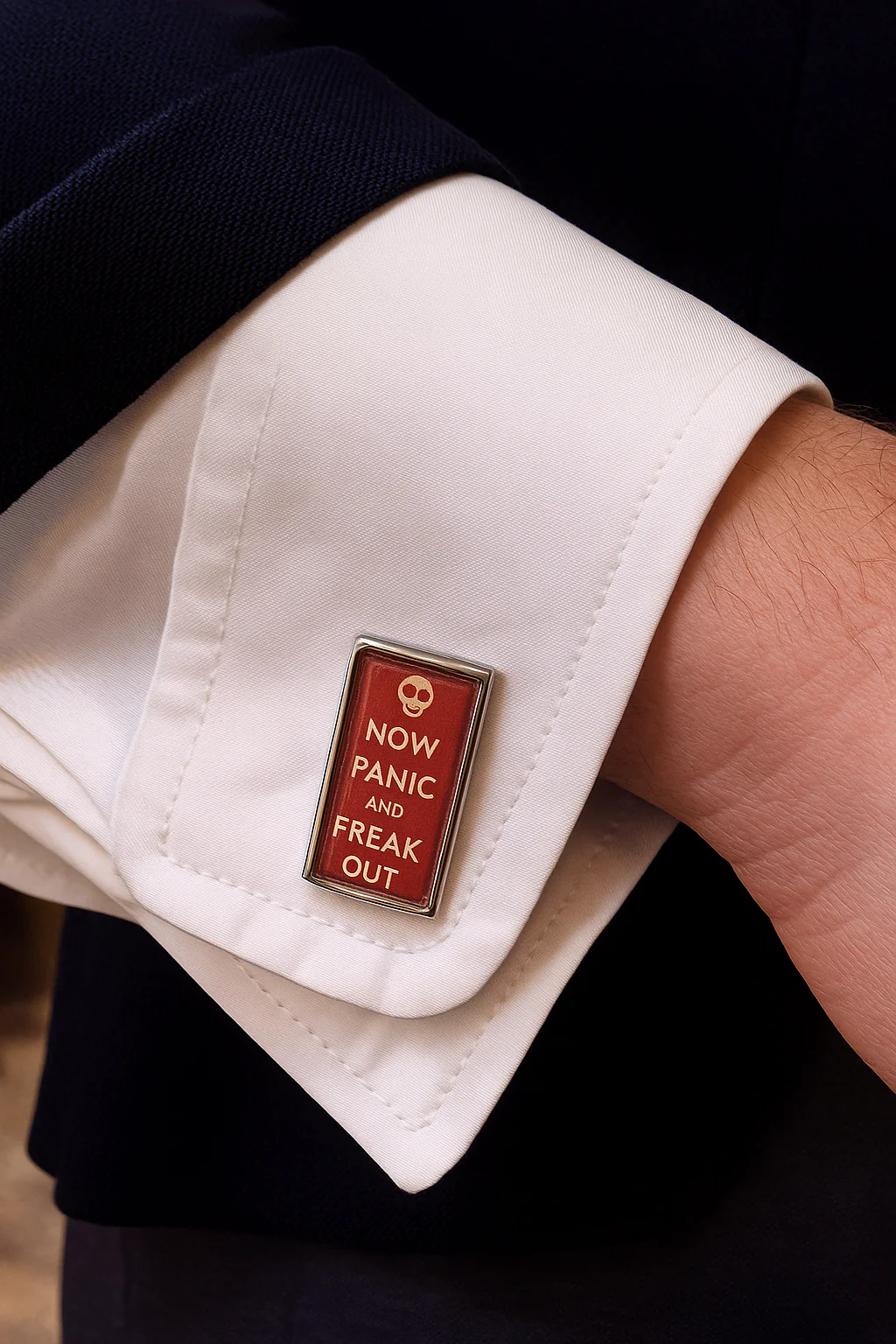 Now Panic and Freak Out Cufflinks - Image 2