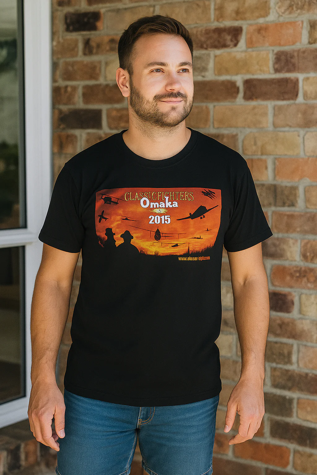 Omaka 2015 Airplanes T-Shirt (Medium) - Image 2