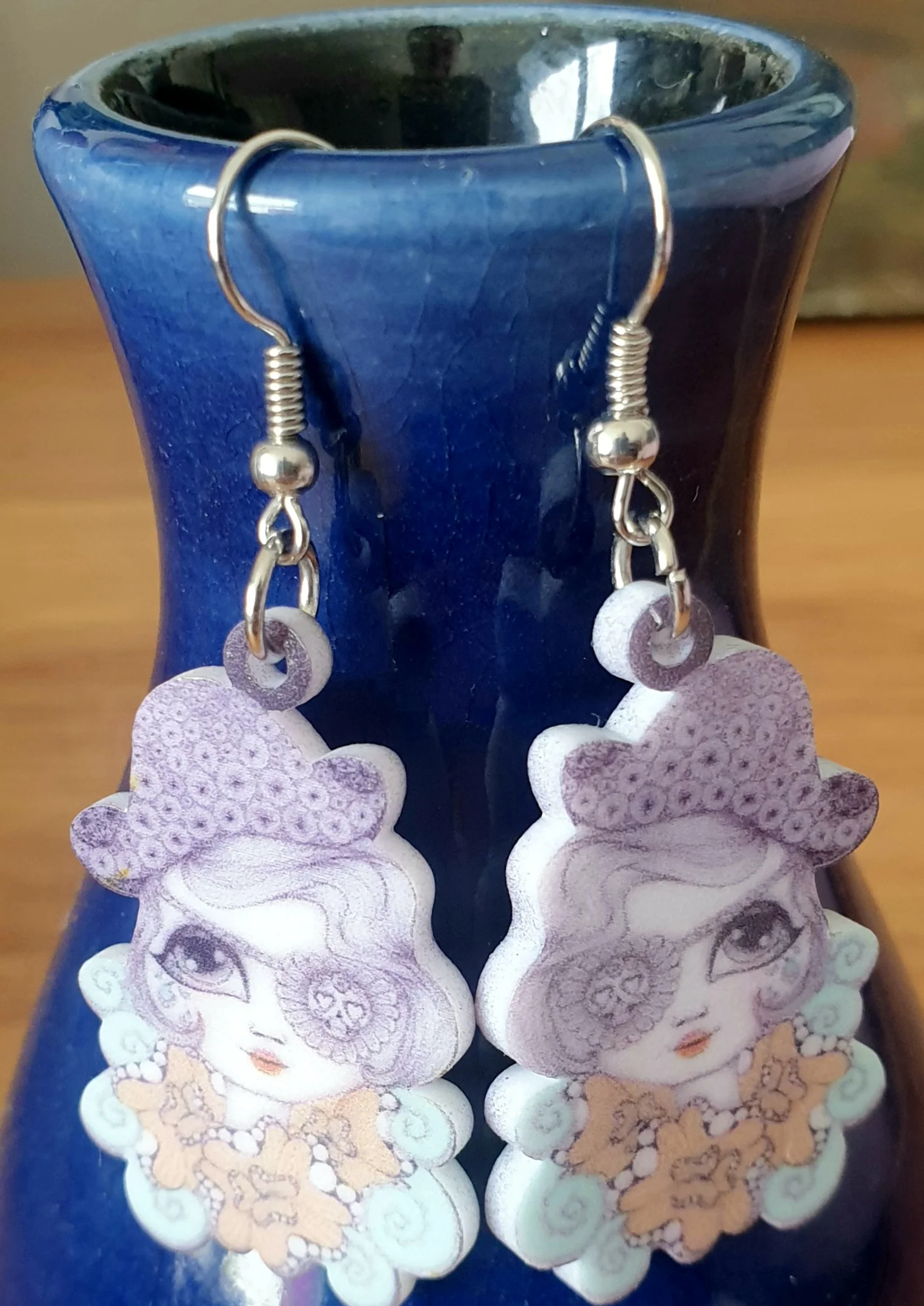 Pirate Girl Acrylic Earrings - Image 3