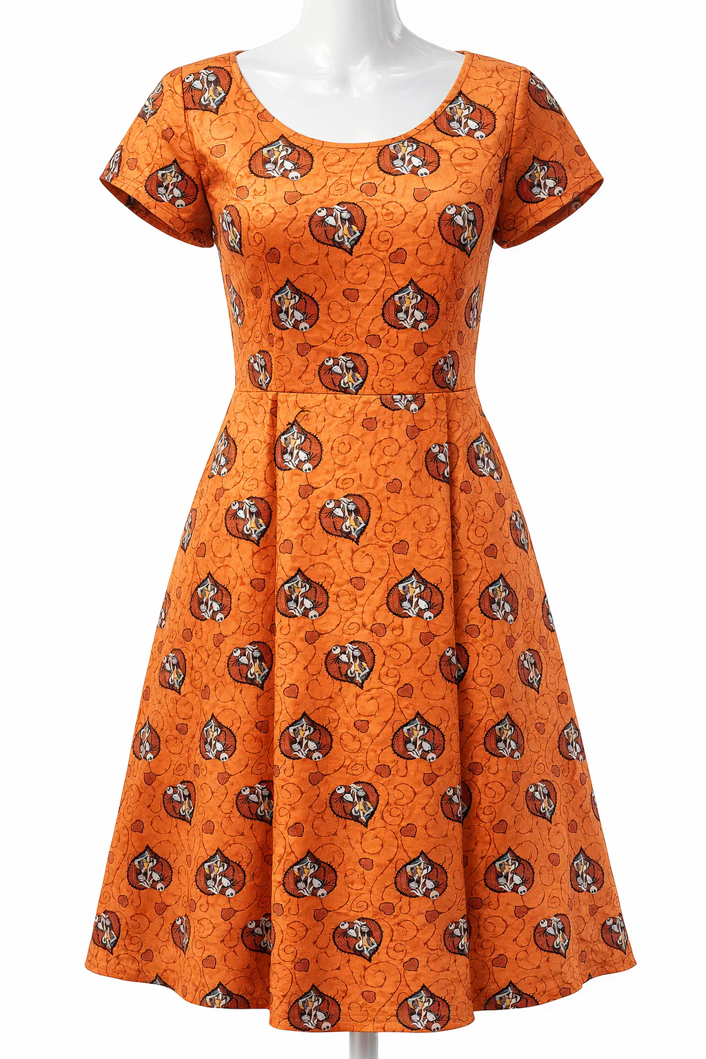 Nightmare Before Christmas Orange Audrey Dress - Planet Retro Original (XS, Large & XL) - Image 4