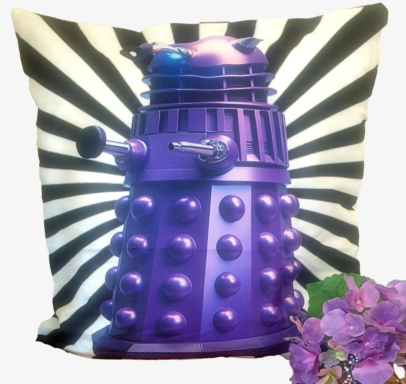 Purple Dalek - Lu Lu Deluxe NZ - Cushion Cover