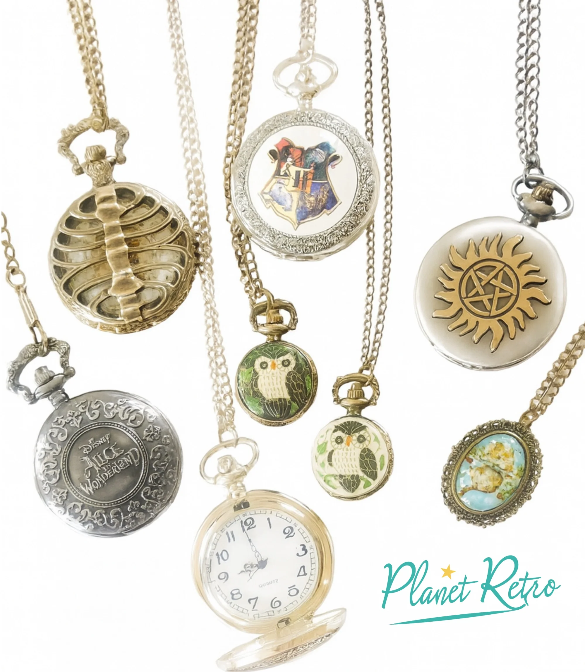 Harry Potter Ceramic Crest Fob Watch Necklace - Image 5