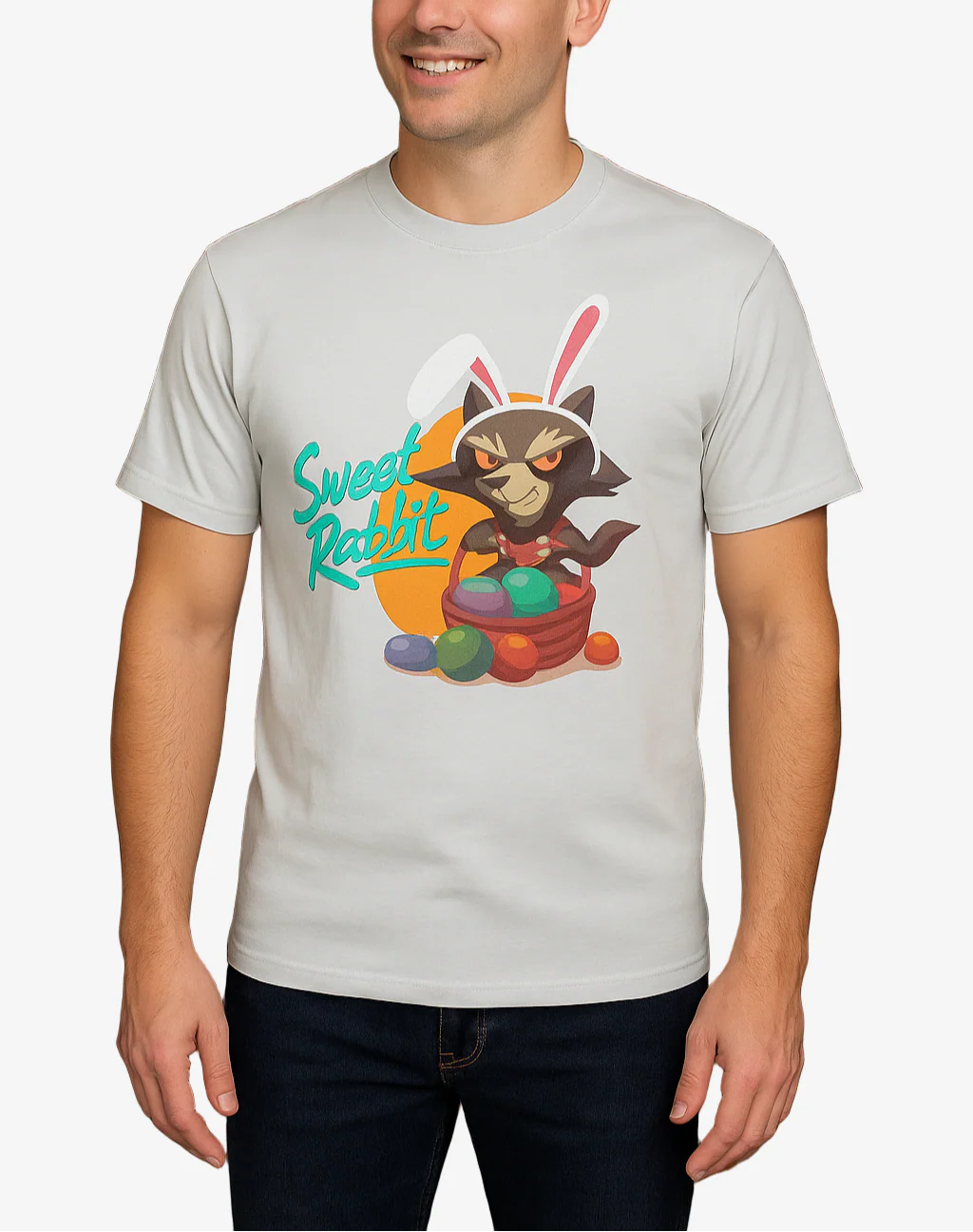 Rocket Men's Sweet Rabbit T-Shirt (Medium & 2XL)