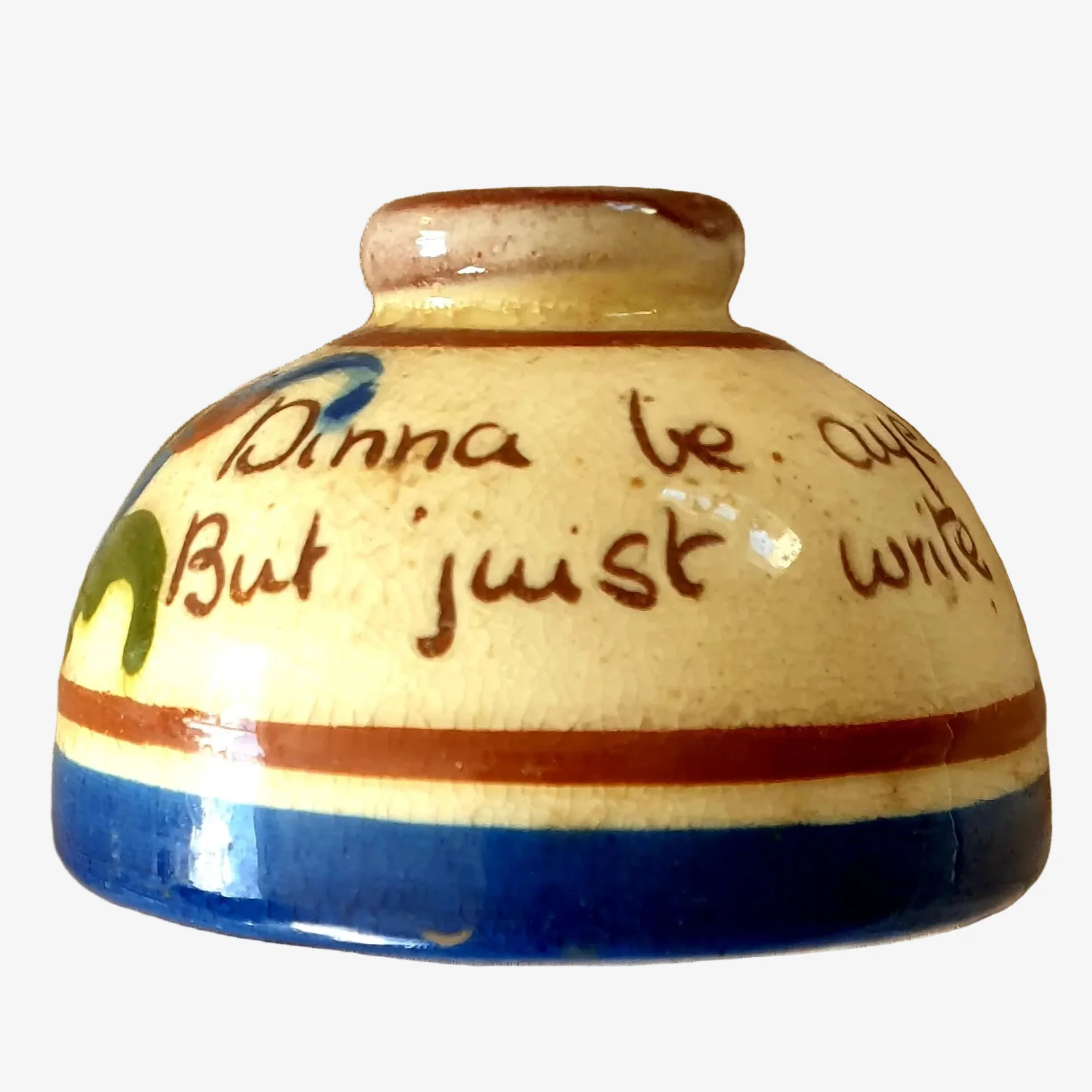 Scottish Motto Ware Spill Vase (Early 20th Century)