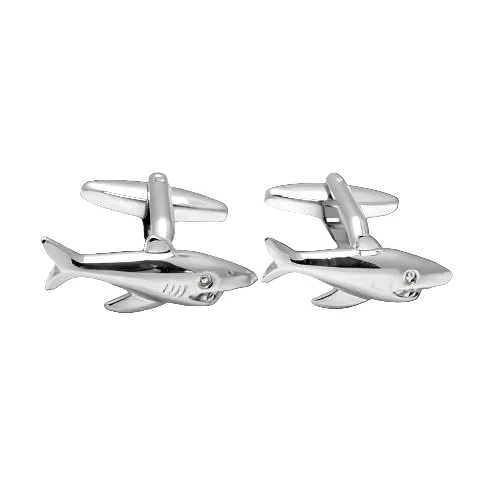 Silver Sharks Cufflinks