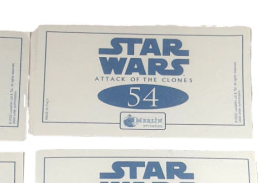 Star Wars Episode II Merlin Sticker Lot x 56 (2002) - Image 4