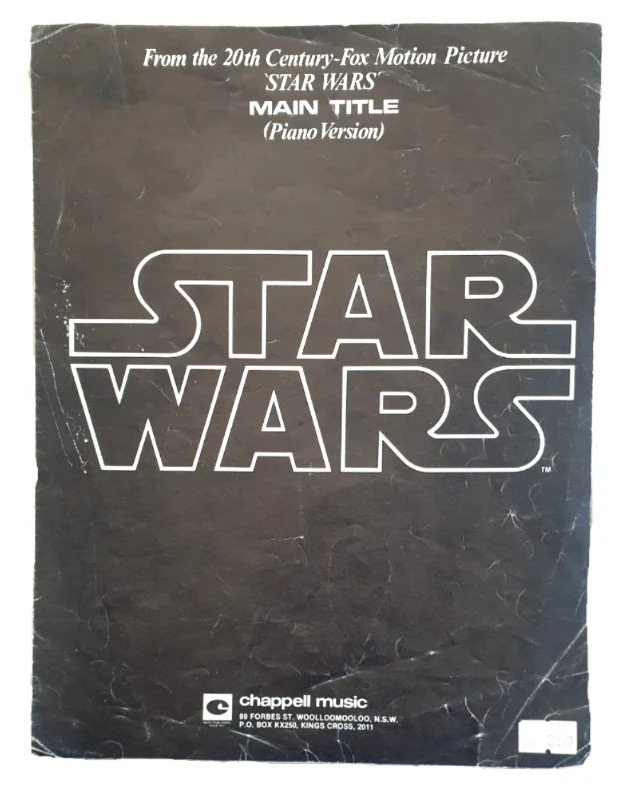 Star Wars Main Title Sheet Music (1977)
