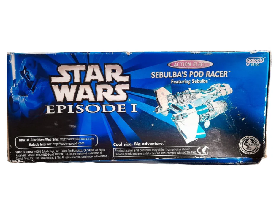 Star Wars Sebulba Pod Racer – Action Fleet Factory Sealed (1998) - Image 10