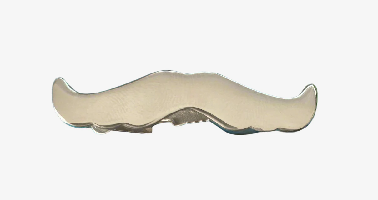 Steampunk Moustache Tie Clip / Bar