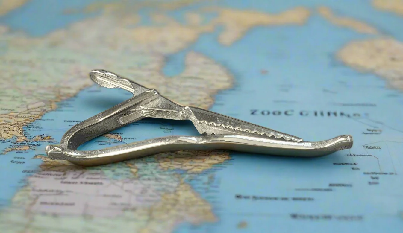 Steampunk Moustache Tie Clip / Bar - Image 3