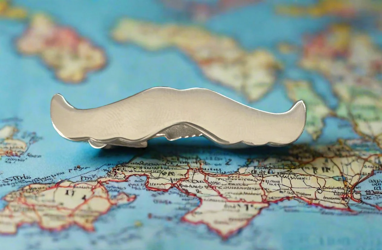 Steampunk Moustache Tie Clip / Bar - Image 4