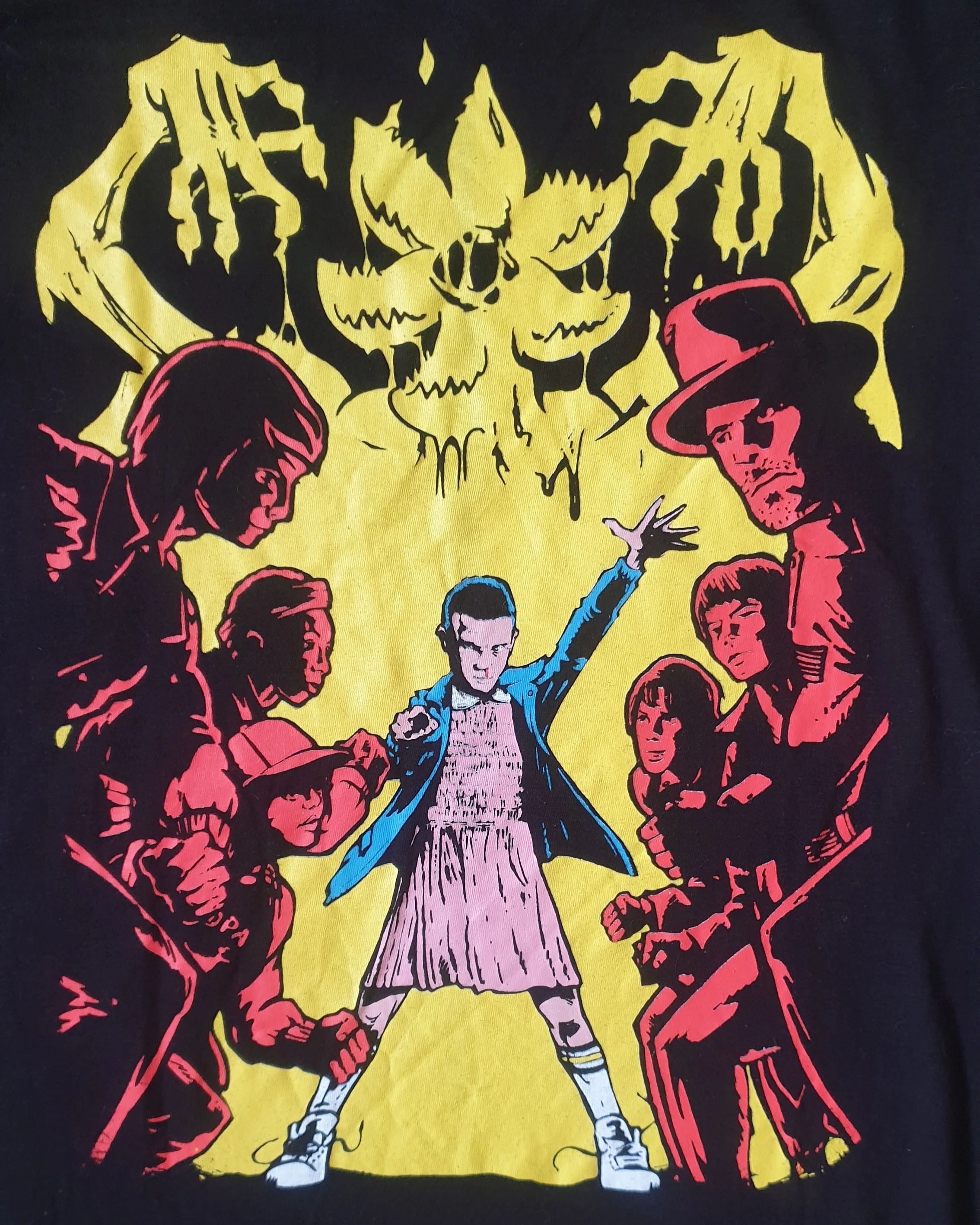 Stranger Things Comic Print T-Shirt Ladies (Large) - Image 4