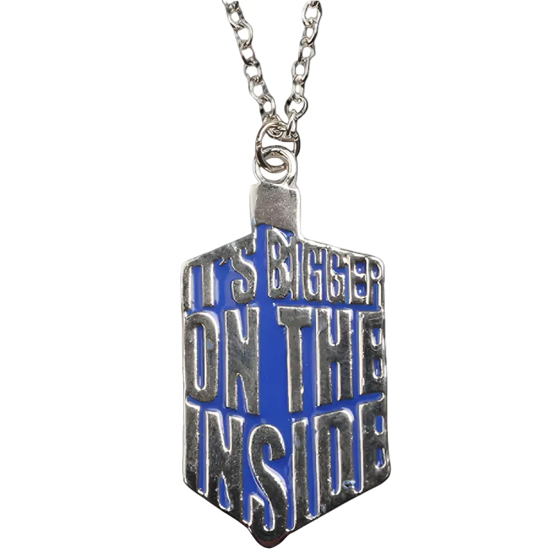 Tardis Bigger on the Inside Enamel Necklace - Image 3