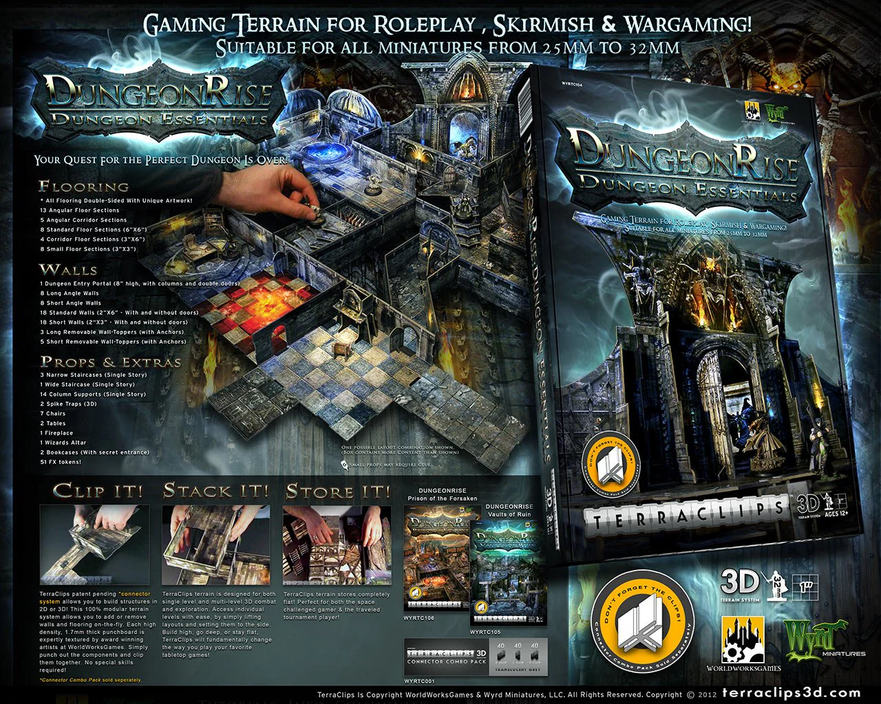 Terraclips 3D Dungeon Rise - Dungeon Essentials Gaming Terrain - Image 5