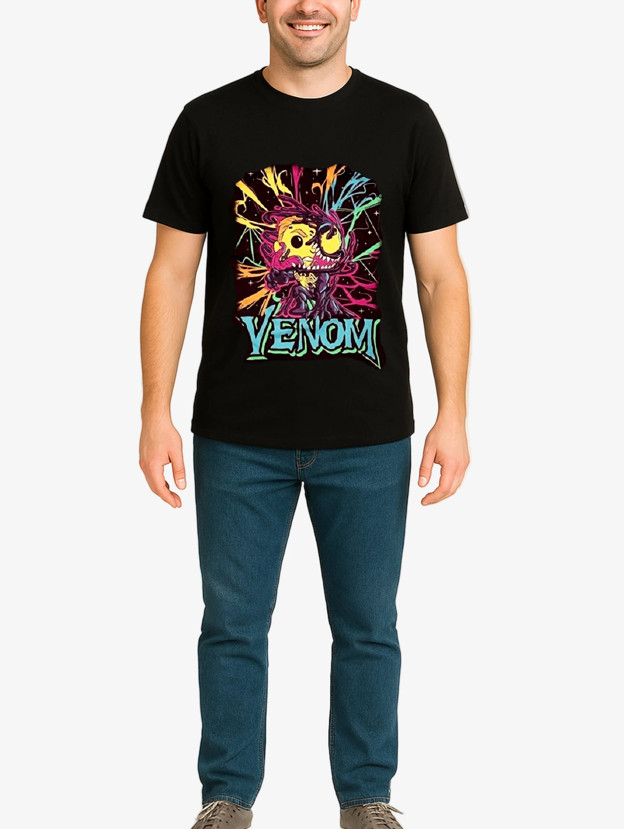 Venom Black Light Funko Pop T-Shirt (Small) - Image 2