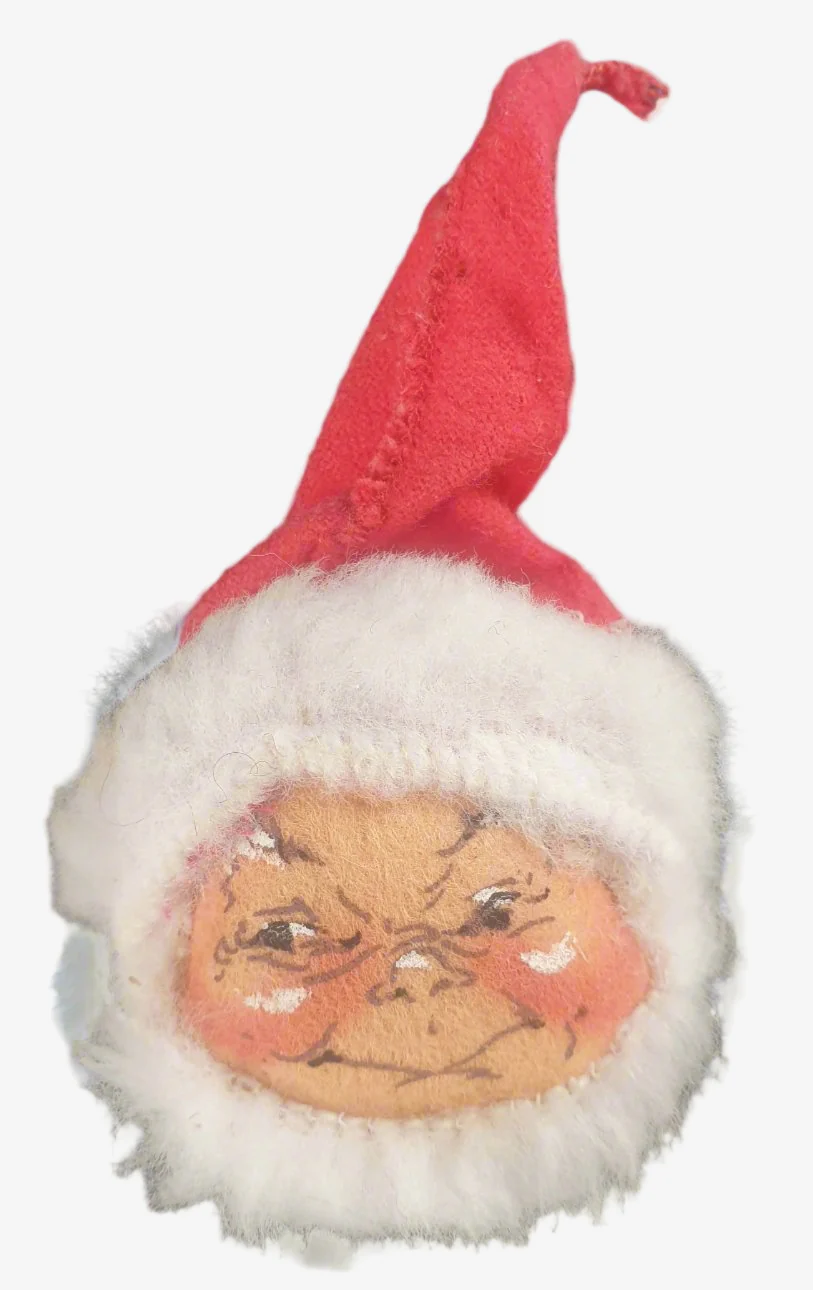 Rare - Vintage Christmas USA Annalee Santa Decoration (1964)