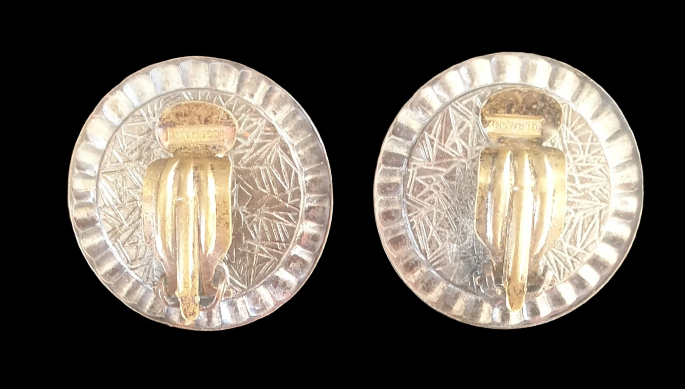 Vintage German Asian Man Clip On Earrings - Image 4