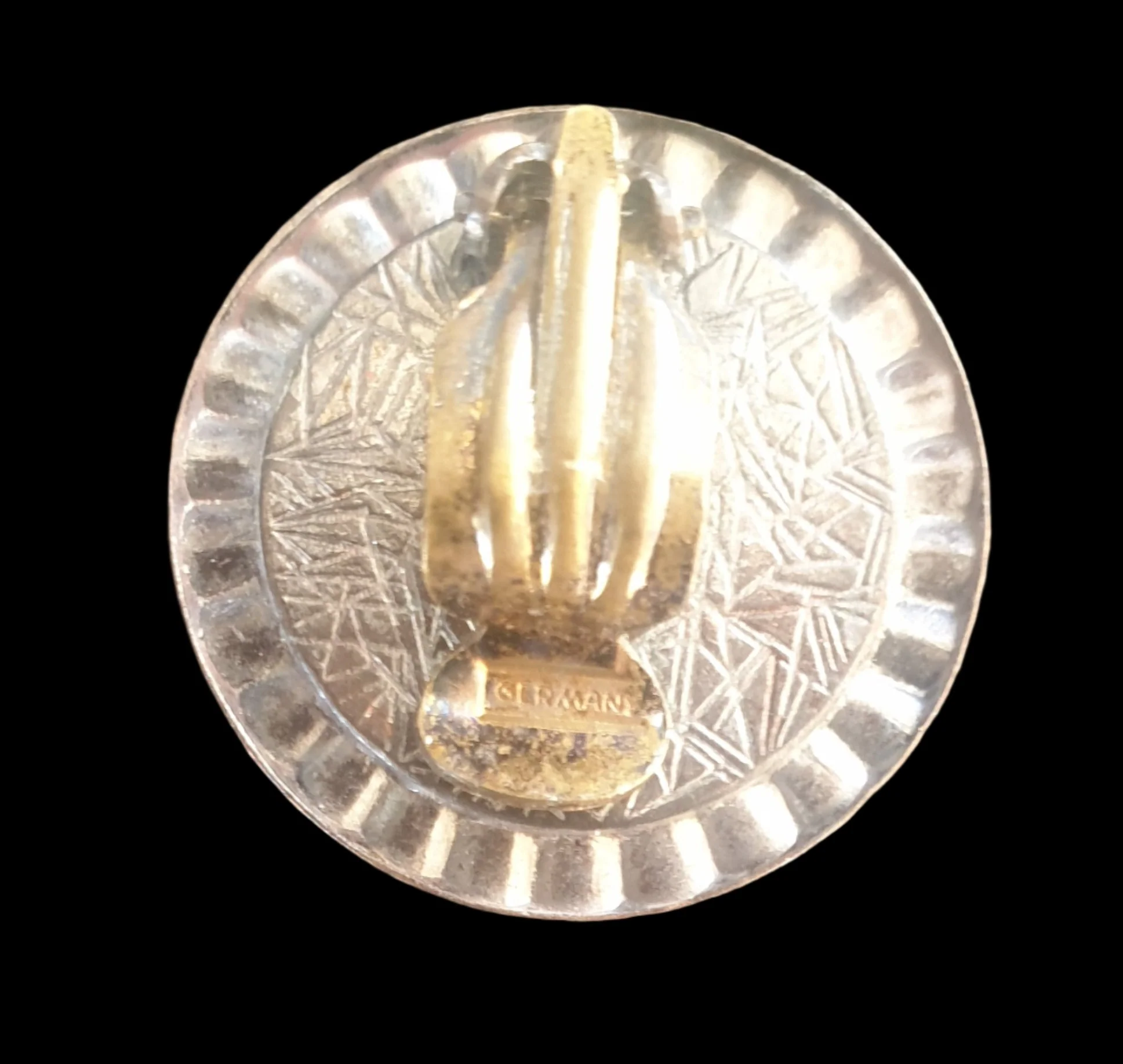 Vintage German Asian Man Clip On Earrings - Image 5